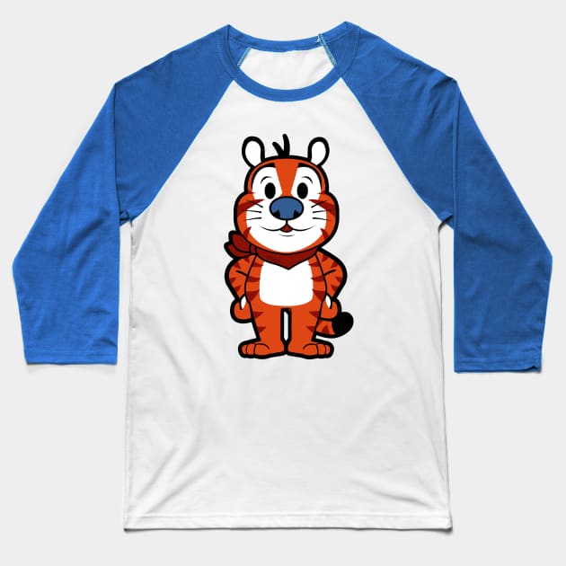 Tony the Tiger Chibi Baseball T-Shirt by untitleddada